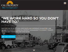 Tablet Screenshot of calpropertymanagement.com